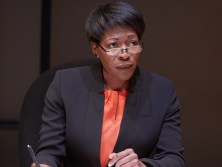 Donna Berlin as Arabelle in Of Kith and Kin at Sheffield Theatres. Photo by Mark Douet.