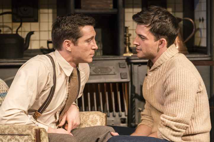 Ben Batt as George and Jonathan Bailey as John in The York Realist. Photo by Johan Persson.-min